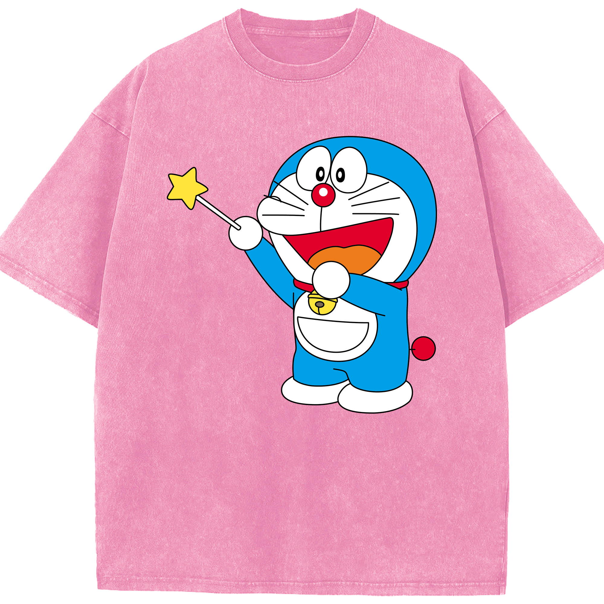 （画像用） ドラえもん Doraemon 綿100% ヴィンテージ風 半袖Tシャツ（フロントプリント）